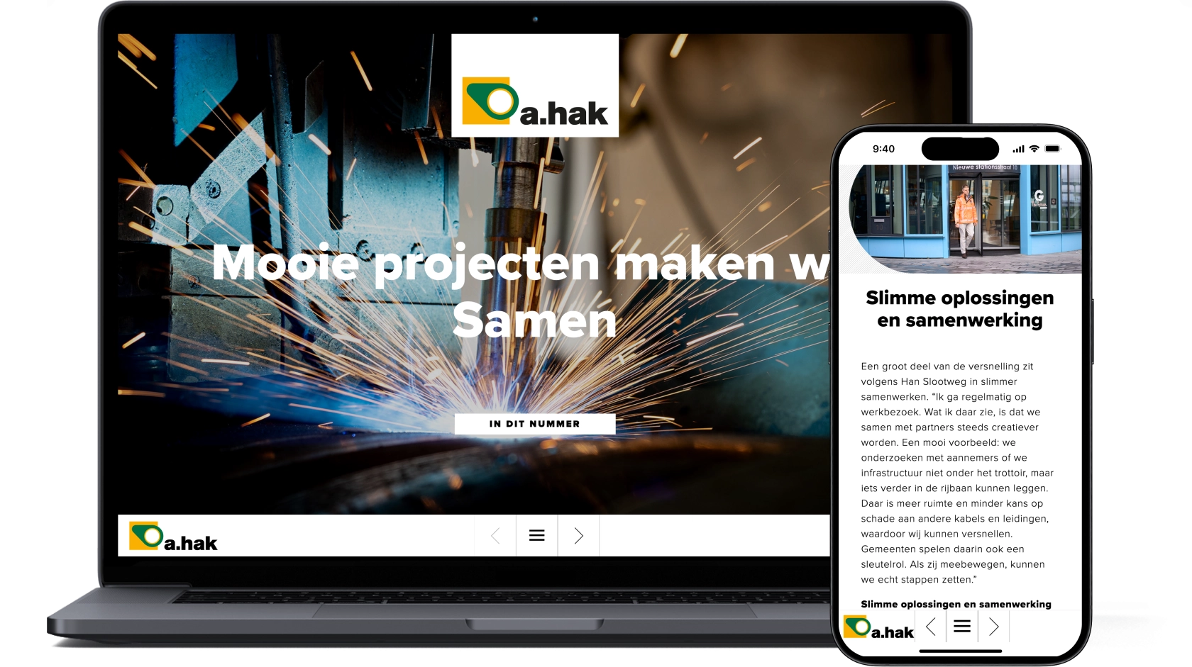 A.Hak: Mooie projecten maken we Samen
